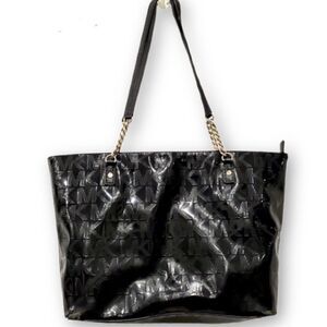 Michael Michael Kors Patent Leather Chain Tote Bag - Read